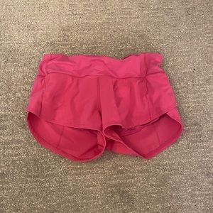 Lululemon speed up shorts 2.5 in inseam sonic pink size 4 reg